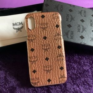 Authentic MCM IPhone XR case  in rose pink comes with papers never used. $65